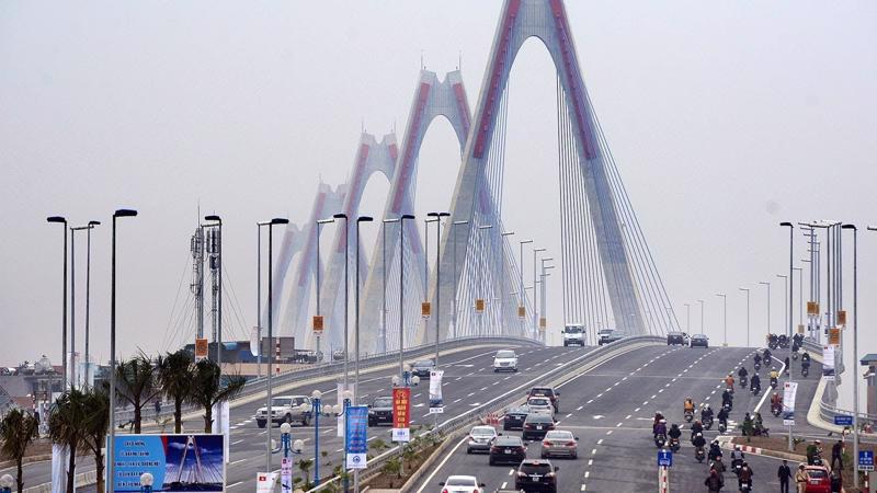 Nhat Tan cable-stayed bridge in Hanoi (Illustrative image from vneconomy)