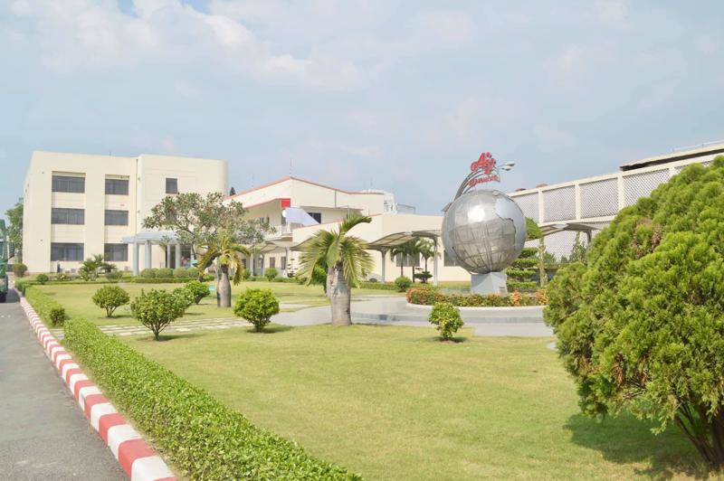 Không gian xanh tại nhà máy Ajinomoto tại Biên Hòa.