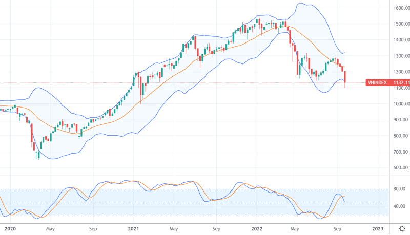 VN-Index đã xuyên thủng đáy hỗ trợ tháng 7/2022.