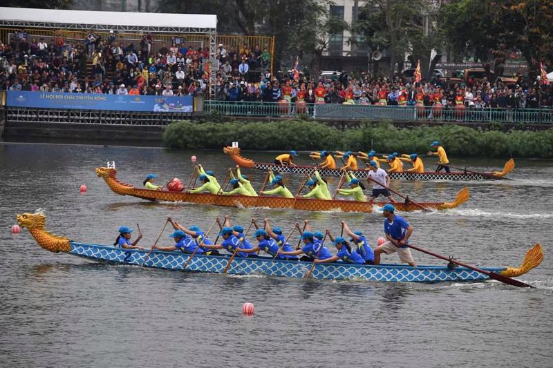 Lễ hội bơi chải thuyền rồng sẽ được tái tổ chức tại Hà Nội 