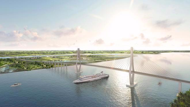 Cầu Rạch Miễu 2 nối tỉnh Tiền Giang và tỉnh Bến Tre được đầu tư gần 5.200 tỷ đồng.