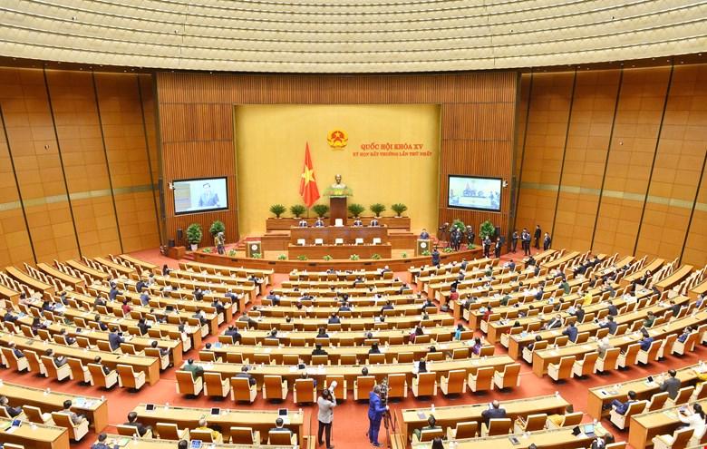 Hình ảnh khai mạc kỳ họp thứ nhất của Quốc hội khóa XV - Ảnh: Quochoi.vn