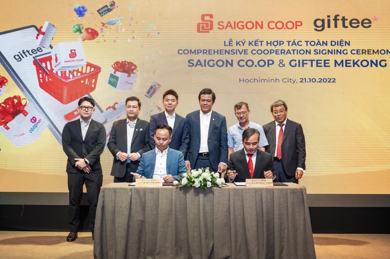 Lễ ký kết hợp tác giữa Giftee Mekong và Saigon Co.op