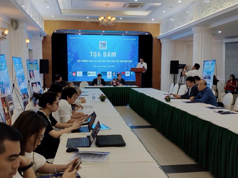 Quỹ VIFOTEC, Liên hiệp các Hội Khoa học và Kỹ thuật Việt Nam công bố các công trình đoạt Giải thưởng Sáng tạo Khoa học Công nghệ Việt Nam năm 2021.