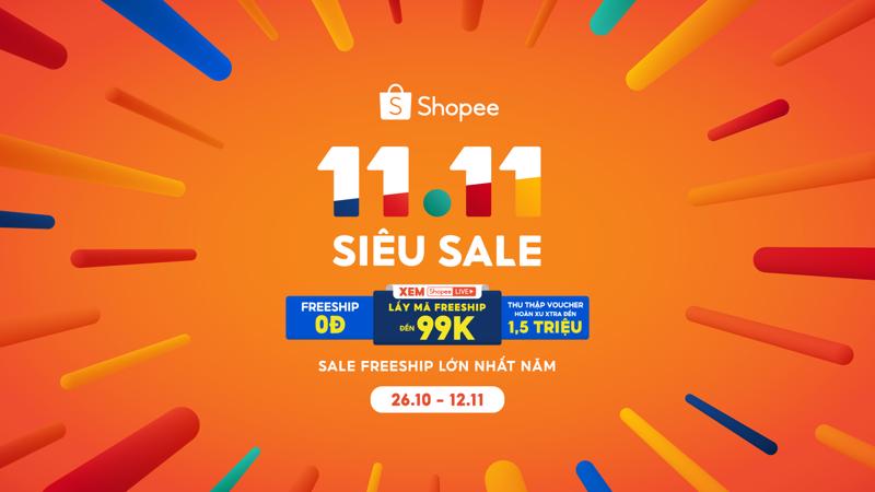 11/11 Siêu Sale mang đến loạt ưu đãi hấp dẫn giúp người dùng mua sắm tiết kiệm.