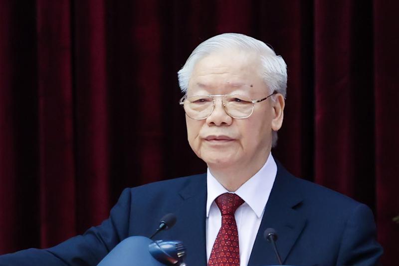 Tổng Bí thư Nguyễn Phú Trọng phát biểu chỉ đạo hội nghị - Ảnh: VGP