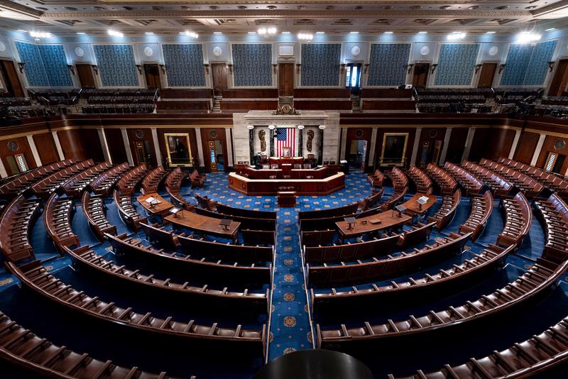 Phòng của Hạ viện tại Điện Capitol ở Washington, DC - Ảnh: AP