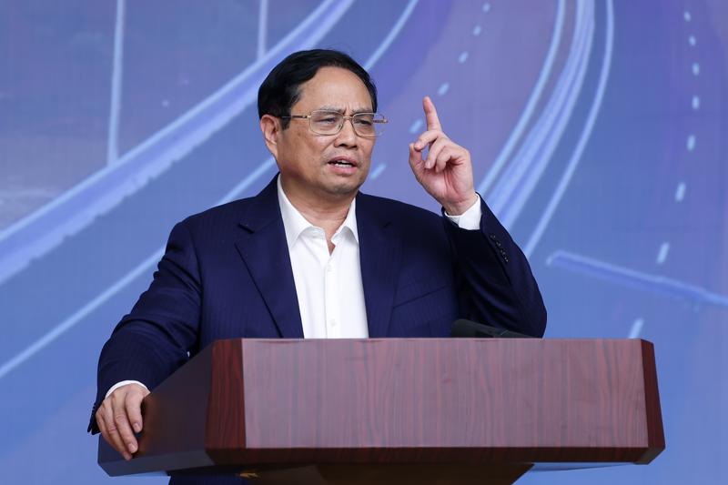 Thủ tướng Phạm Minh Chính phát biểu tại phiên họp - Ảnh: VGP