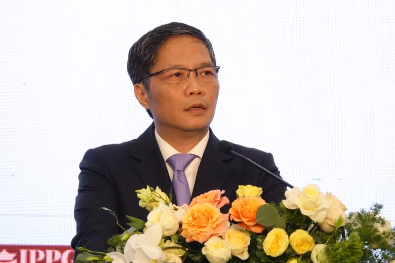  Đồng chí Trần Tuấn Anh, Ủy viên Bộ Chính trị, Trưởng ban Kinh tế Trung ương phát biểu tại Diễn đàn Logistics Việt Nam 2022. Ảnh: Hoàng Việt.