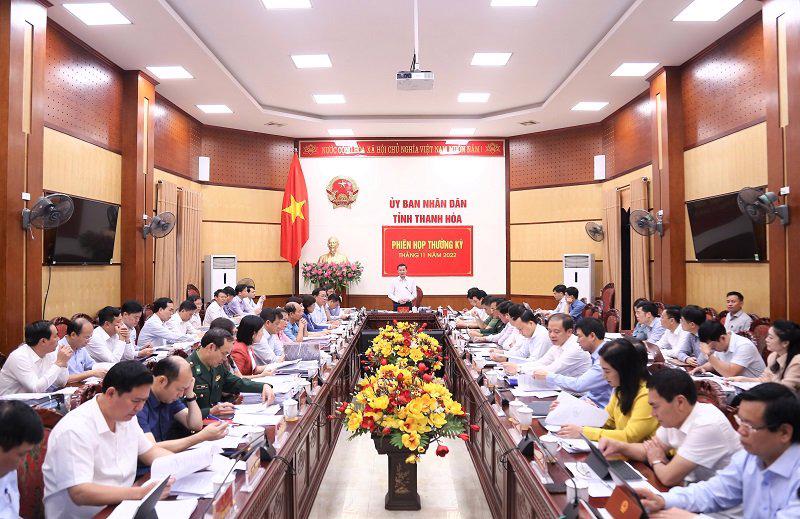 Toàn cảnh phiên họp của UBND tỉnh Thanh Hóa 