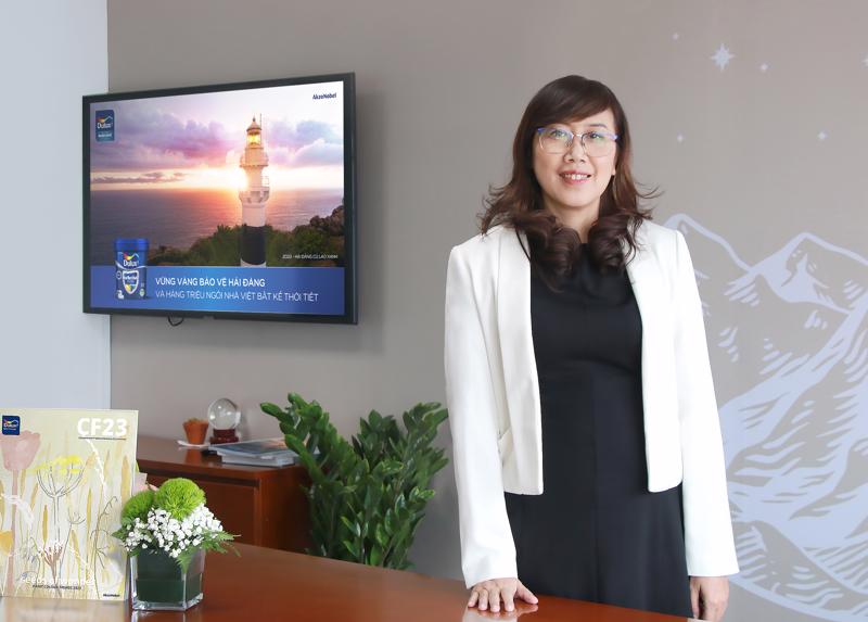 Bà Nguyễn Phi Anh Đào, Giám đốc Marketing, đơn vị Sơn Trang Trí AkzoNobel Việt Nam.