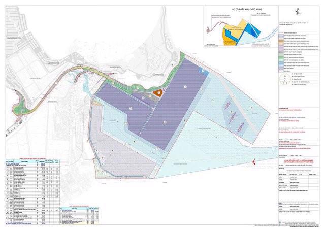 A map detailing the planning for the Lien Chieu Seaport subdivision.