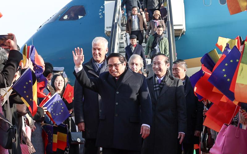 Thủ tướng Phạm Minh Chính vừa kết thúc tốt đẹp chuyến công tác châu Âu - Ảnh: VGP