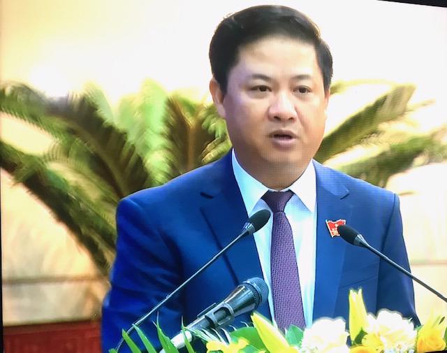 Ông Lương Nguyễn Minh Triết, Chủ tịch HĐND TP.Đà Nẵng phát biểu tại Kỳ họp thứ 10, HĐND thành phố khóa X, nhiệm kỳ 2021-2026.