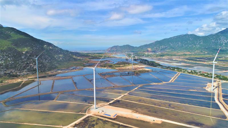 The onshore wind power project in Ninh Thuan province.