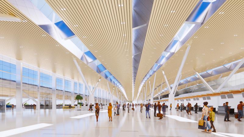 Nhà ga hành khách T3 - Cảng Hàng không quốc tế Tân Sơn Nhất dự kiến thi công trong 24 tháng, sẽ hoàn thành và chạy thử vào cuối năm 2024.