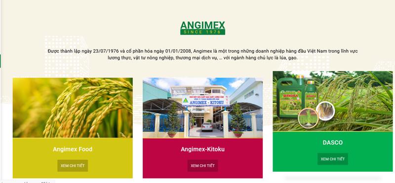 Trang web công ty AGM.