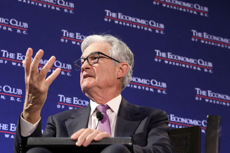 Chủ tịch Fed Jerome Powell tại sự kiện của Câu lạc bộ Kinh tế ở Washington DC ngày 7/2 - Ảnh: Reuters.