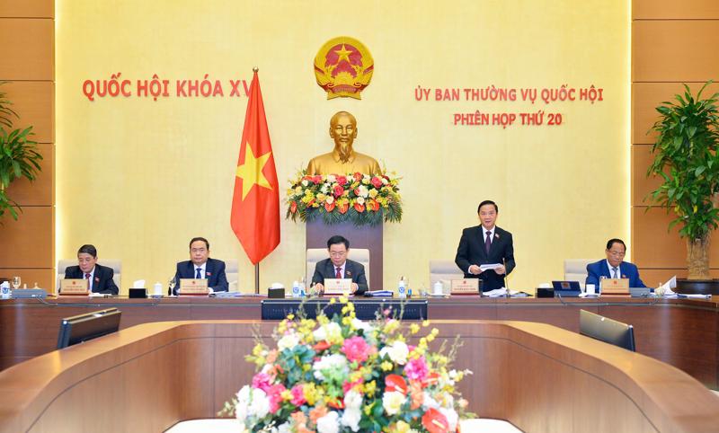 Phiên họp thứ 20 của Ủy ban Thường vụ Quốc hội khai mạc sáng ngày 13/2 - Ảnh: Quochoi.vn