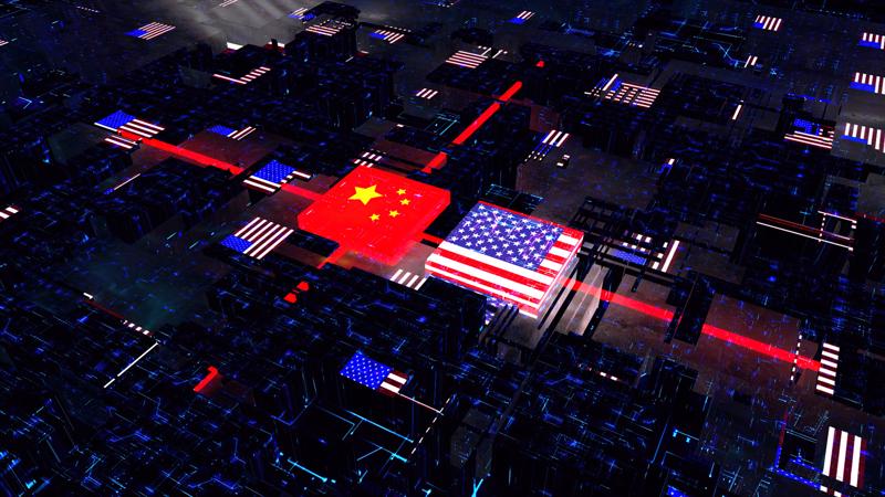 Cuộc chiến công nghệ giữa Mỹ và Trung Quốc ngày càng căng thẳng - Ảnh: Getty Images