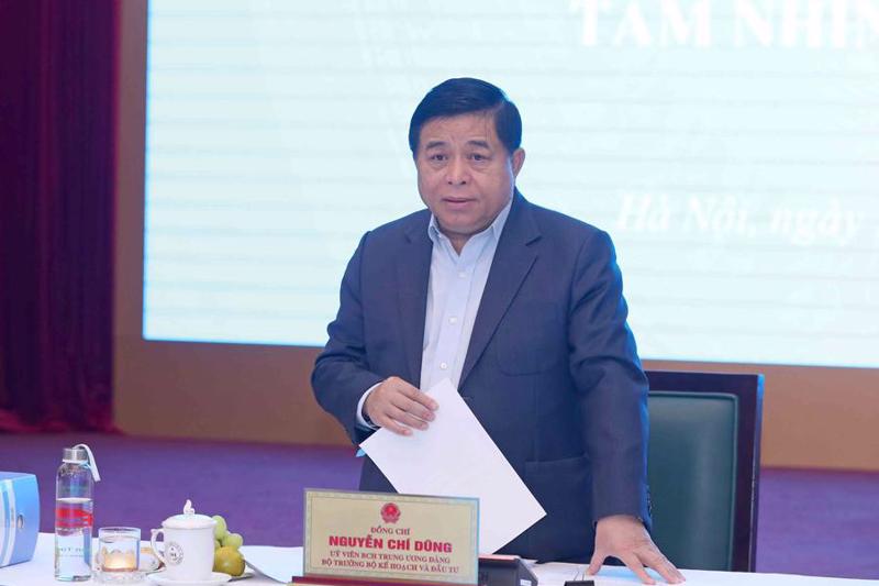 Minister of Planning and Investment Nguyen Chi Dung speaking at the meeting. Photo: VnEconomy