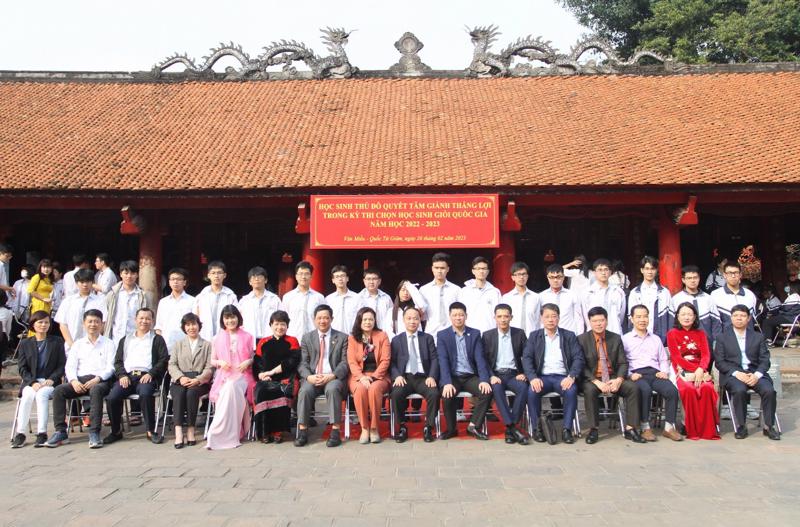 184 học sinh Hà Nội thuộc 12 đội tuyển thi chọn học sinh giỏi quốc gia đã sẵn sàng bước vào kỳ thi. Ảnh: Hanoi.gov.vn