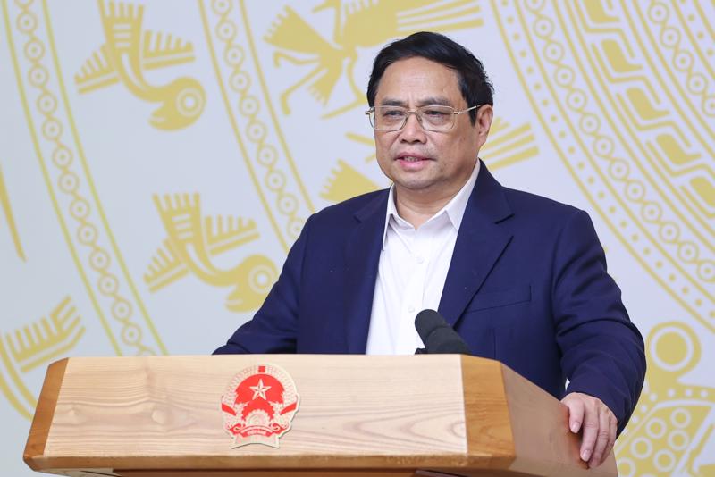 Thủ tướng Phạm Minh Chính phát biểu khai mạc hội nghị - Ảnh: VGP
