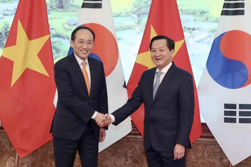 Phó Thủ tướng hai nước tại Đối thoại kinh tế cấp Phó Thủ tướng Việt Nam - Hàn Quốc.