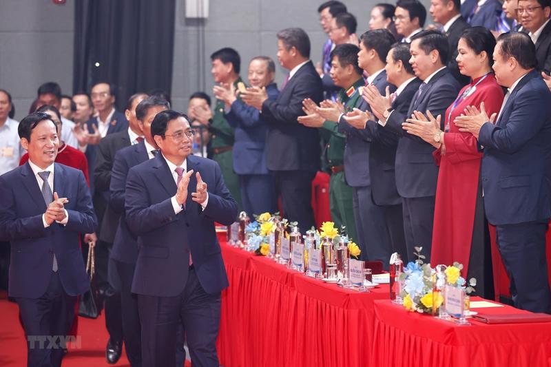 Thủ tướng Chính phủ Phạm Minh Chính dự kỷ niệm Ngày Doanh nhân Việt Nam và tôn vinh doanh nhân Việt Nam tiêu biểu năm 2022.