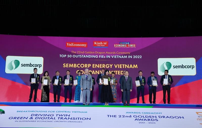 Sembcorp được vinh danh là một trong top 50 doanh nghiệp có đóng góp to lớn vào sự phát triển của nền kinh tế và xã hội của Việt nam tại chương trình Rồng Vàng lần thứ 22.