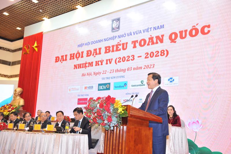 Phó Thủ tướng Chính phủ Lê Minh Khái phát biểu chỉ đạo.