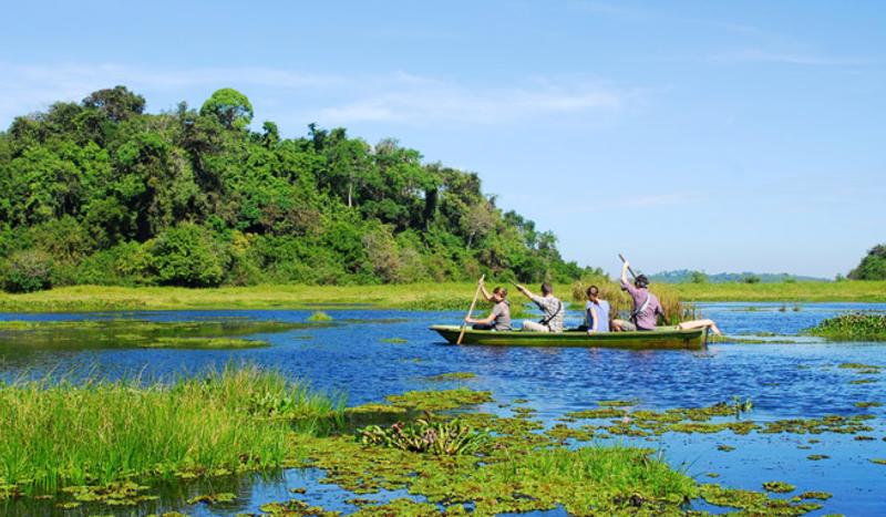 Du lịch sinh thái tại Vườn quốc gia Cát Tiên (nằm trên địa bàn 3 tỉnh Đồng Nai, Bình Phước, Lâm Đồng).