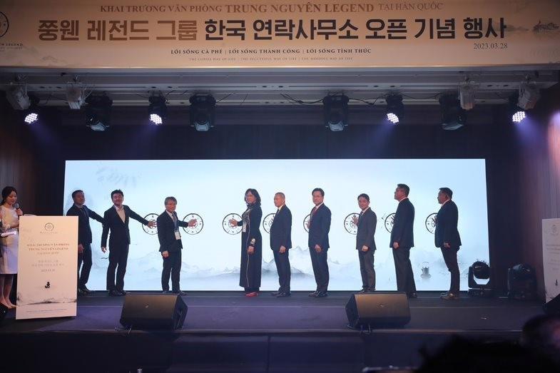 The opening ceremony of Trung Nguyen Legend’s representative office in Seoul. Source: Trung Nguyen Legend