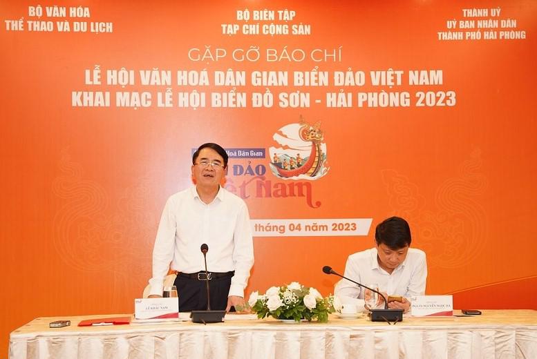 Họp báo giới thiệu sự kiện Lễ hội văn hóa dân gian Biển đảo Việt Nam tại Hải Phòng 