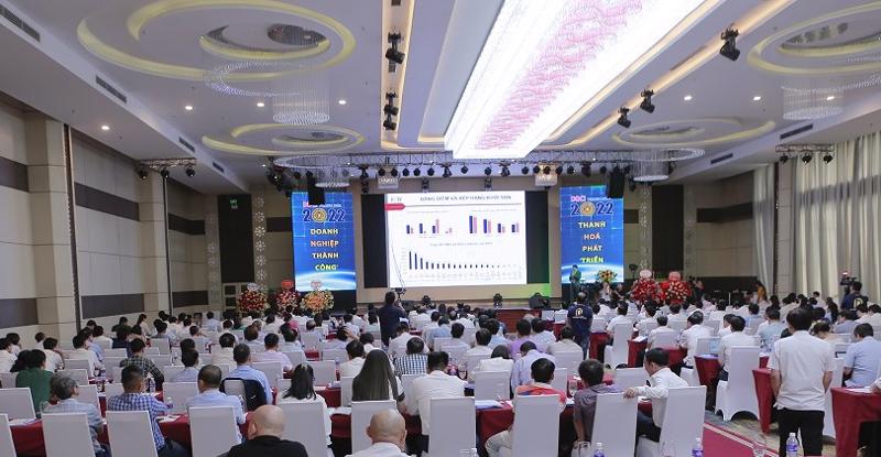 Toàn cảnh buổi Lễ công bố chỉ số DDCI tỉnh Thanh Hóa năm 2022