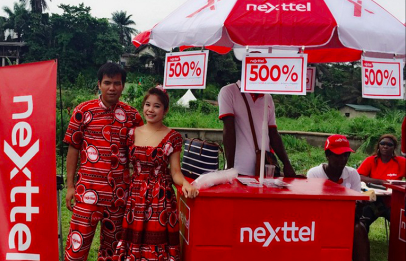 Thương hiệu mạng di động Nexttel của Viettel tại Cameroon.