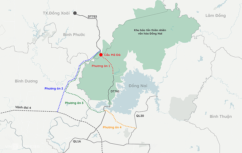 Plans for the route proposed by the Ministry of Transport.