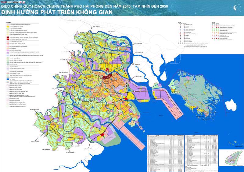 Planning map of Hai Phong.