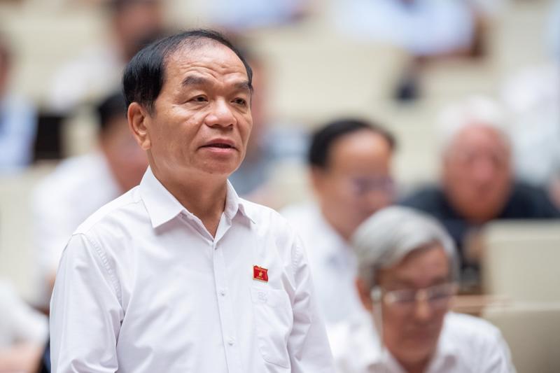 Đại biểu Lê Thanh Vân tại phiên thảo luận sáng ngày 23/5 - Ảnh: Quochoi.vn