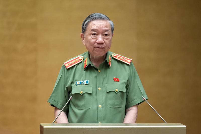 Bộ trưởng Bộ Công an Tô Lâm - Ảnh: Quochoi.vn