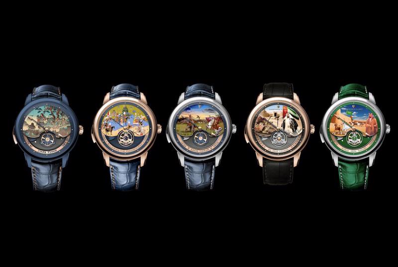 Một số mẫu trong bộ sưu tập đồng hồ tôn vinh các nhân vật lịch sử của Christophe Claret. Ảnh: Watch Collecting Lifestyle