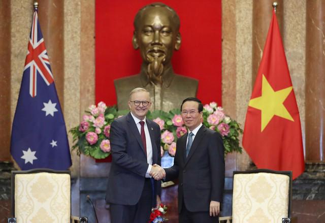  Chủ tịch nước Võ Văn Thưởng đã tiếp Thủ tướng Australia Anthony Albanese. Ảnh - VGP.