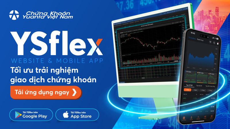 Tối ưu trải nghiệm giao dịch chứng khoán với ứng dụng YSflex của Chứng khoán Yuanta Việt Nam.