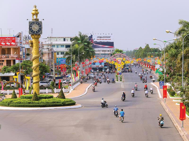 Vi Thanh city in Hau Giang province. 
