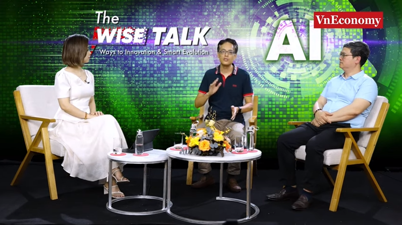 Chương trình The WISE Talk số 7 của VnEconomy / Tech Connect với chủ đề “Doanh nghiệp Việt có đang trễ nhịp với cuộc đua phát triển AI”.