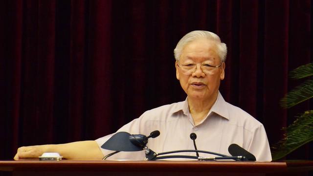 Tổng Bí thư Nguyễn Phú Trọng tại hội nghị - Ảnh: VGP