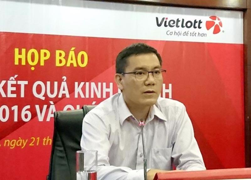 Ông Nguyễn Thanh Đạm, Tổng giám đốc Vietlott. 