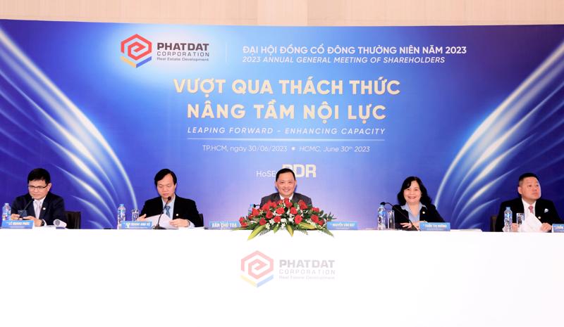 Đại hội đồng cổ đông thường niên 2023 của Phát Đạt đã thông qua tất cả các tờ trình.