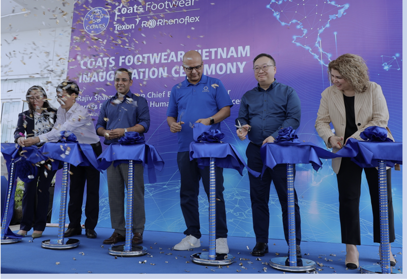 Mr. Rajiv Sharma, Group Chief Executive (third from the right), at the inauguration ceremony for Coats Footwear Vietnam Ltd.