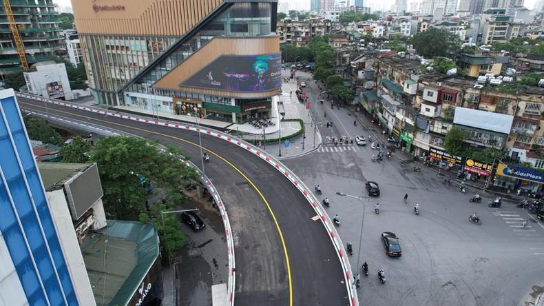 The first C-shaped flyover in Hanoi. Photo: nhandan.vn